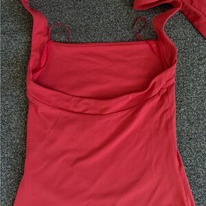 Aritzia Coral Contour Tank Top